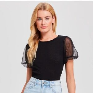 GOLDIE Tulle Princess Sleeve Tee
